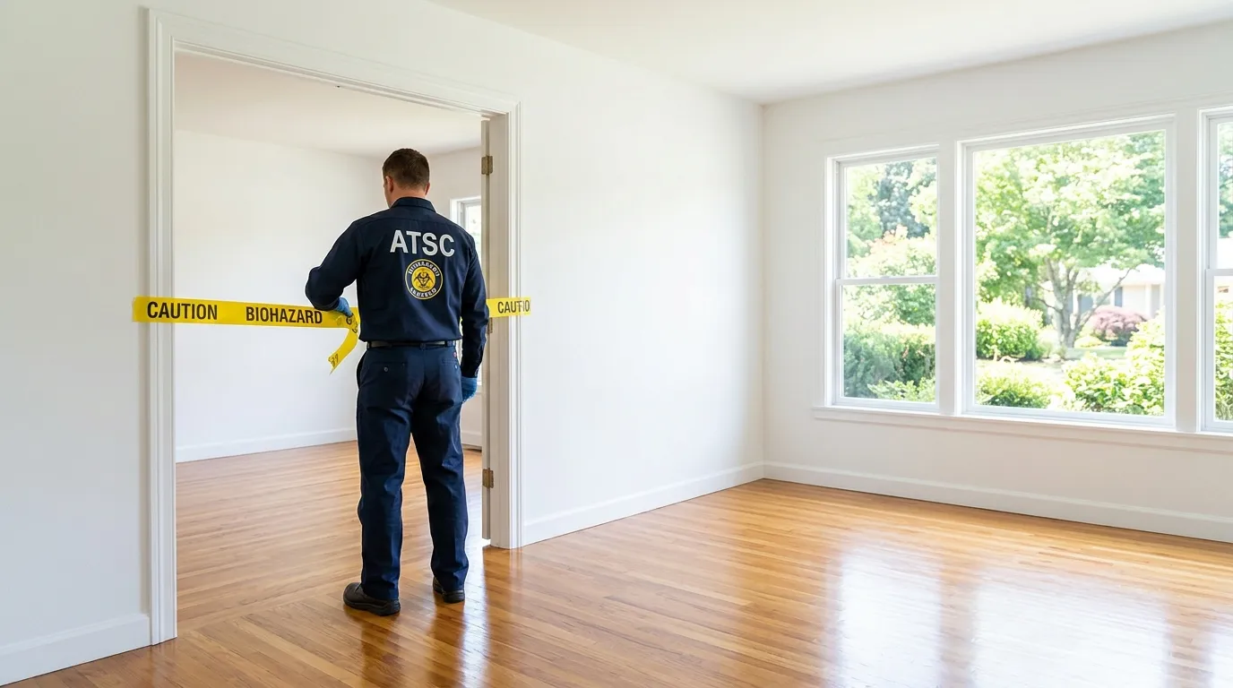 Certified biohazard cleanup crew performing Crime Scene Cleanup in Corte Madera